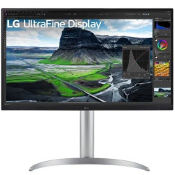 Monitor profesional lg 27uq850-w 27'/ 4k/ multimedia/ regulable en altura/ plata