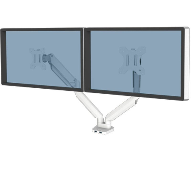 Soporte de mesa para 2 monitores fellowes 8056301/ hasta 8kg