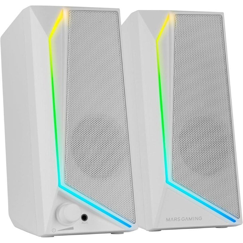 Altavoces mars gaming ms72/ 15w/ 2.0/ blancos Altavoces mars gaming ms72/ 15w/ 2.0/ blancos