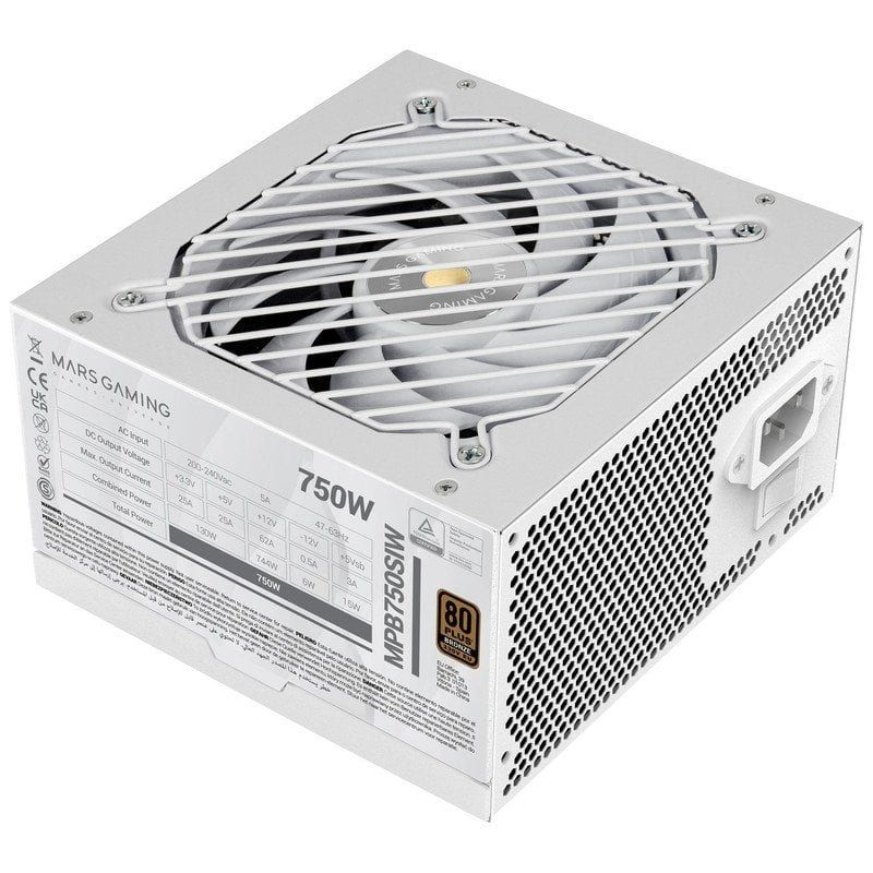 Fuente de alimentación mars gaming mpb750si/ 750w/ ventilador 12cm/ 80 plus bronze Fuente de alimentación mars gaming mpb750si/ 750w/ ventilador 12cm/ 80 plus bronze
