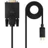 Cable conversor nanocable 10.15.5202/ usb tipo-c macho -vga macho/ 1.8m/ negro