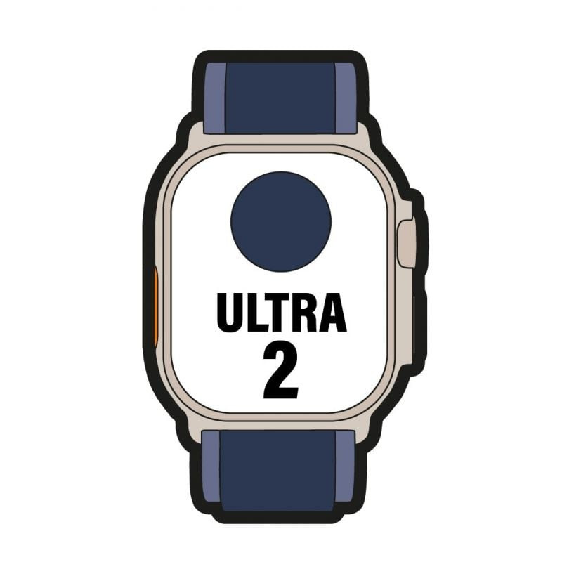 Apple watch ultra 2/ gps/ cellular/ 49mm/ caja de titanio/ correa loop trail azul m/l Apple watch ultra 2/ gps/ cellular/ 49mm/ caja de titanio/ correa loop trail azul m/l