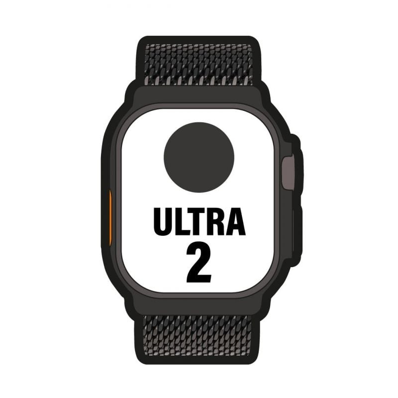 Apple watch ultra 2/ gps/ cellular/ 49mm/ caja de titanio negro / correa milanese loop grande