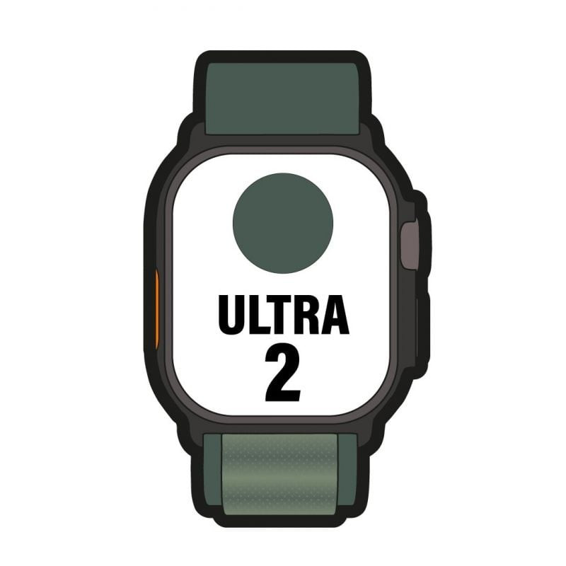 Apple watch ultra 2/ gps/ cellular/ 49mm/ caja de titanio negro / correa loop alpine verde oscuro pequeña Apple watch ultra 2/ gps/ cellular/ 49mm/ caja de titanio negro / correa loop alpine verde oscuro pequeña