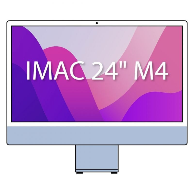 Apple imac 24' retina 4,5k / m4 10-core cpu/ 16gb/ 256gb ssd/ 10-core gpu/ azul Apple imac 24' retina 4,5k / m4 10-core cpu/ 16gb/ 256gb ssd/ 10-core gpu/ azul