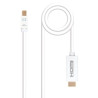 Cable mini displayport nanocable 10.15.4002/ mini displayport macho - hdmi macho/ 2m/ blanco