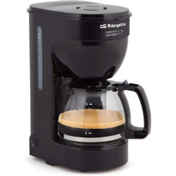 Cafetera de goteo orbegozo cg 4014/ 6 tazas/ negra