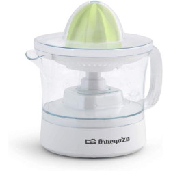Exprimidor orbegozo ep 1510 - 25w - capacidad 0.5l - incluye 2 conos - rotación bidireccional - accesorios lavables en 