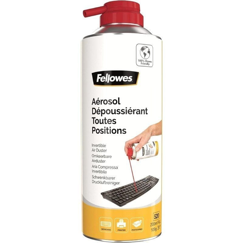 Spray de aire a presión fellowes 9974804/ capacidad 200ml