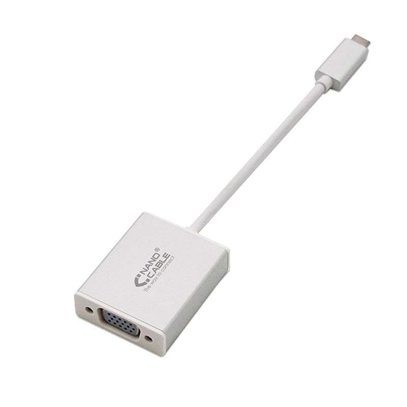 Cable conversor nanocable 10.16.4101/ usb tipo-c macho - vga hembra Cable conversor nanocable 10.16.4101/ usb tipo-c macho - vga hembra