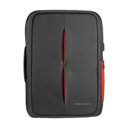 Mochila mars gaming mb2 para portátil hasta 17.3'/ puerto usb/ antirrobo/ impermeable/ gris y roja