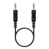Cable estéreo nanocable 10.24.0120/ jack 3.5 macho - jack 3.5 macho/ 20m/ negro