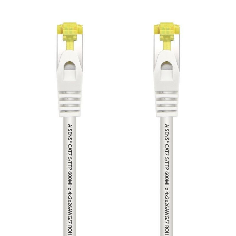 Cable de red rj45 sftp aisens a146-0489 cat.7/ 50cm/ blanco