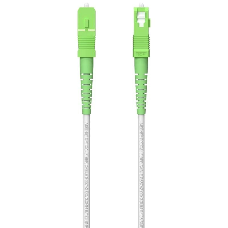Bobina de fibra óptica g657a2 3.0 9/125 smf aisens a152-0617/ lszh/ 100m/ blanco