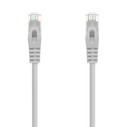 Cable de red rj45 awg24 utp aisens a145-0553 cat.6a/ lszh/ 30cm/ gris