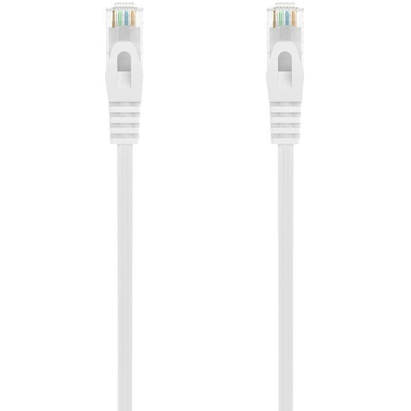 Cable de red rj45 awg24 utp aisens a145-0596 cat.6a/ lszh/ 2m/ blanco