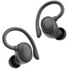 Auriculares deportivos bluetooth muvit io smart true wireless sport enc con estuche de carga/ autonomía 6h/ negros