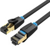 Cable de red rj45 sftp vention ikabl cat.8/ 10m/ negro