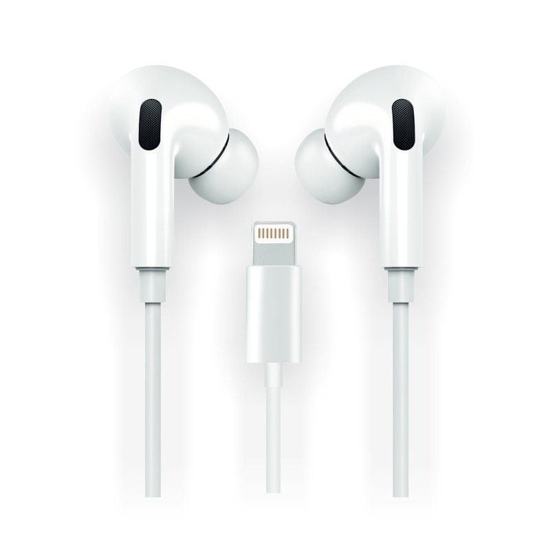 Auriculares intrauditivos tech one tech eartech hop tec1202/ con micrófono/ lightning/ blancos